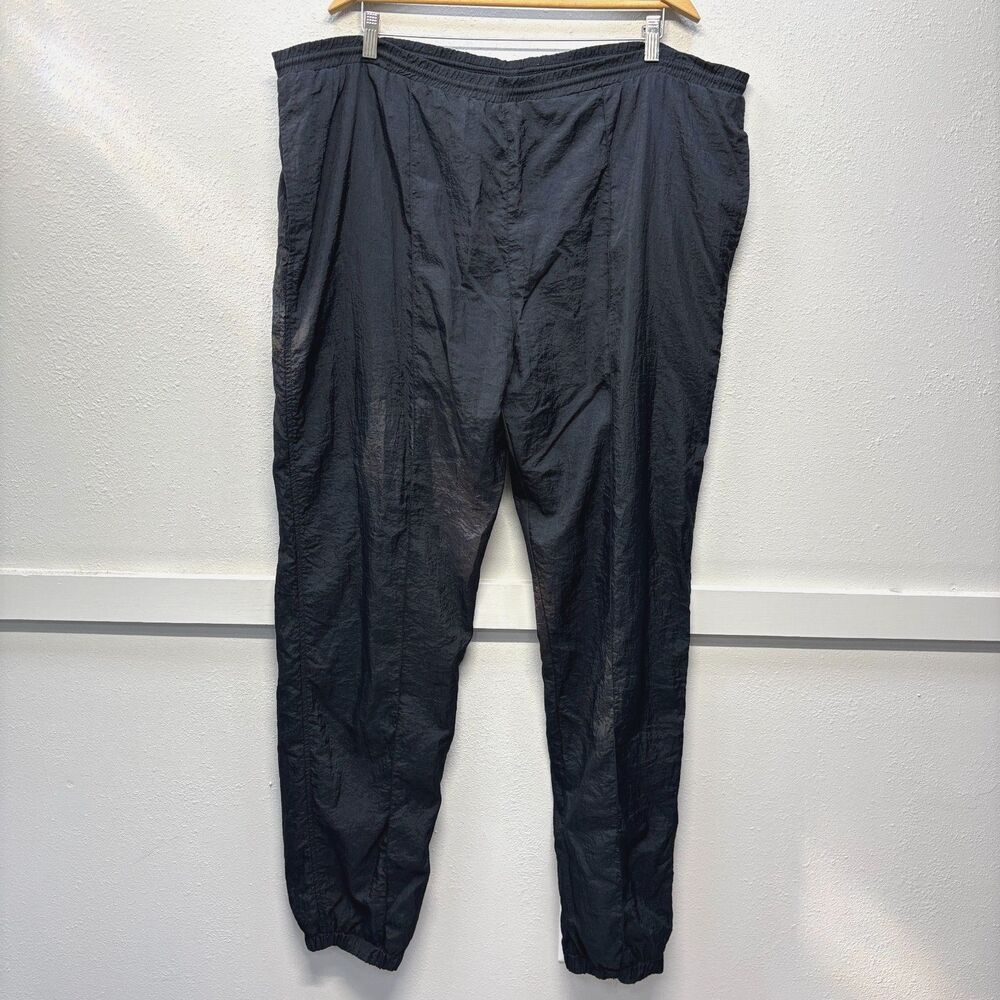 Vintage Christian Dior Monsieur Black Nylon Lined Windbreaker Track Pants SZ XL